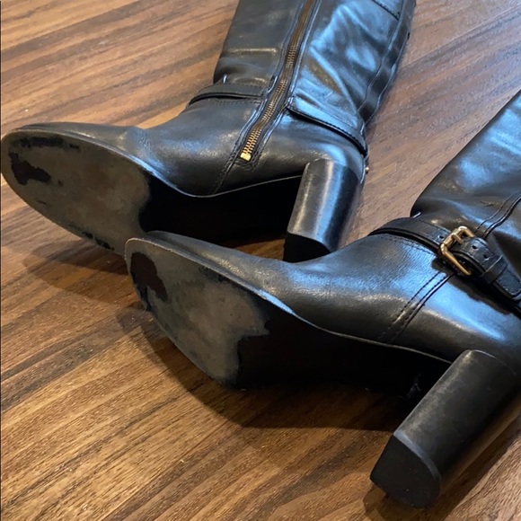 Tory Burch black leather heeled boots! - Picture 5 of 5